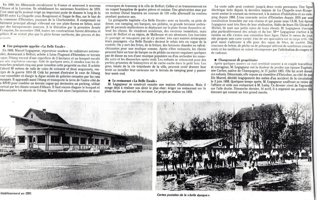Le Restaurant La Belle Escale 2ème Partie
