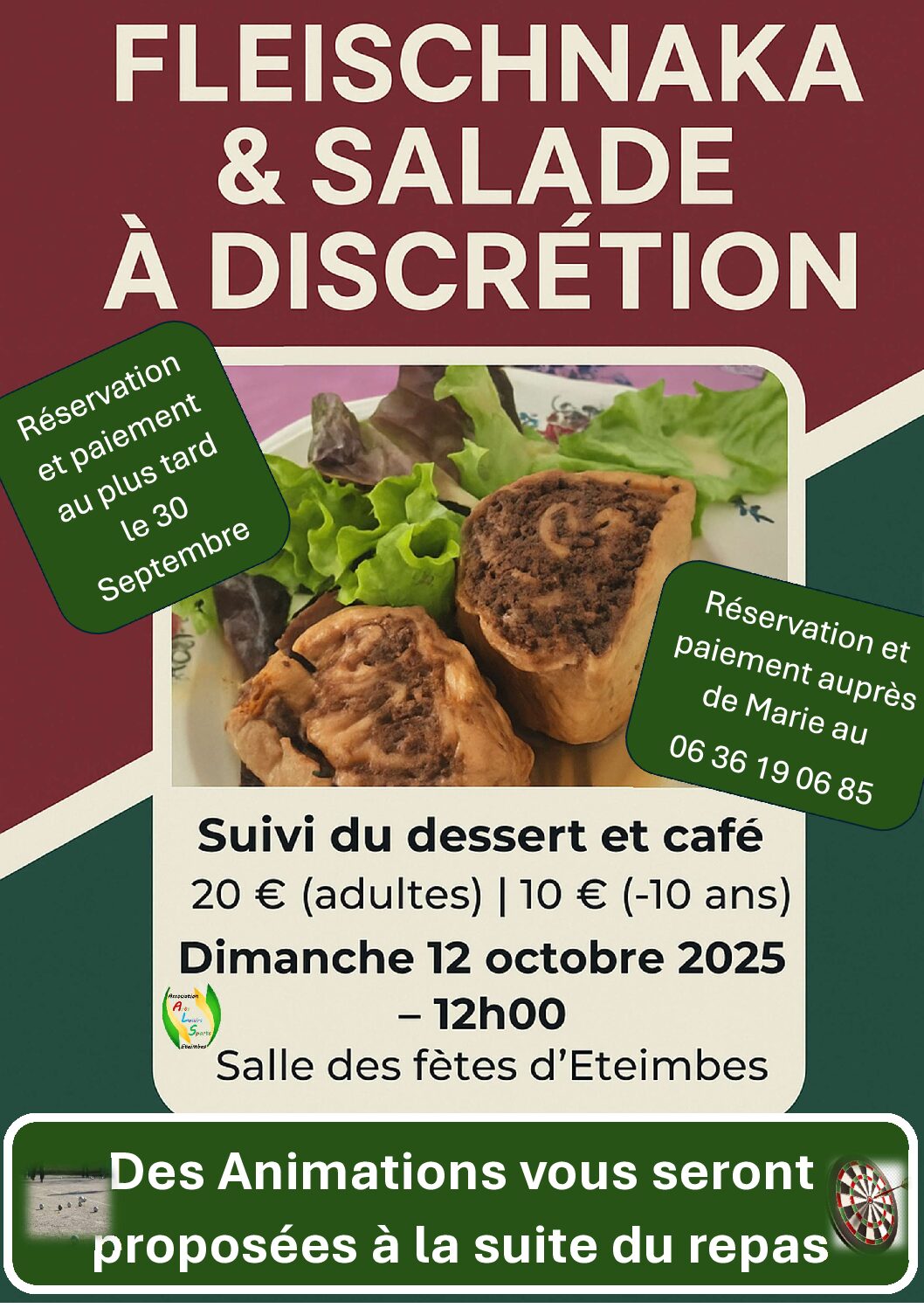 Soirée automnale à la salle d'Eteimbes